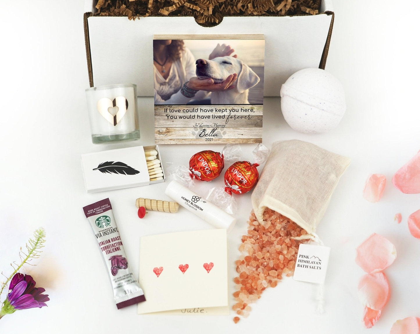 Pet Loss Gift, Dog Memorial Wood Photo Block